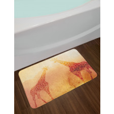 Tropic Giraffes Bath Mat