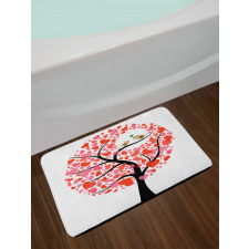 Nature Flirting Birds Bath Mat