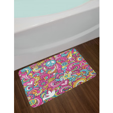 Funky 60s Fun Retro Bath Mat