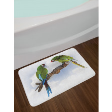 2 Parrot Macaw Bird Bath Mat