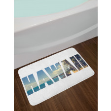 Hawaii Themed Bath Mat