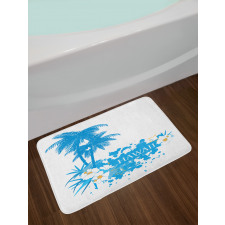 Hawaiian Island Aqua Bath Mat