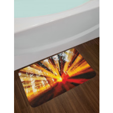 Sunset in the Forest Bath Mat