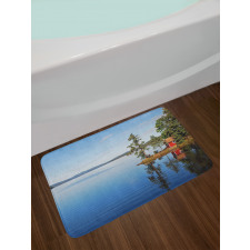 Country Lake House Bath Mat