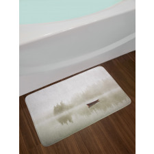 Boat on Lake Nature Bath Mat