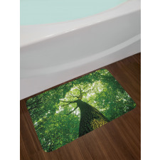Leaves Tree Branches Bath Mat