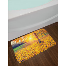 Evening Natural Park Bath Mat