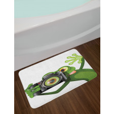 Funny Animal with Camera Bath Mat