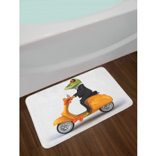 Italian Frog Motorcycle Bath Mat