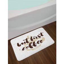 Saying Grunge Mug Bath Mat