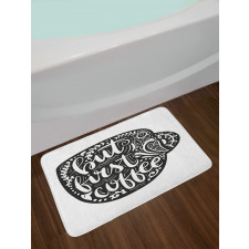 Botanical Art Mug Bath Mat