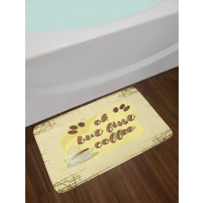 Coffee Beans Steam Bath Mat