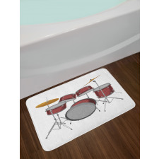 Picture of a Drum Kit Scene Bath Mat