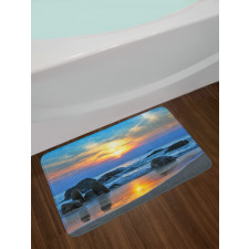 Sandy Peaceful Beach Bath Mat