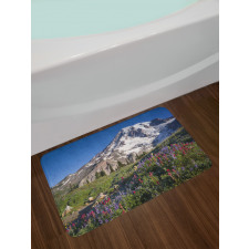 Spring Mt. Rainier Photo Bath Mat