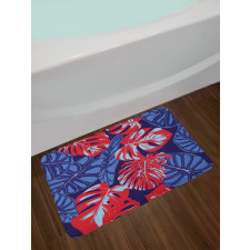 Graphical Monstera Alocasia Bath Mat