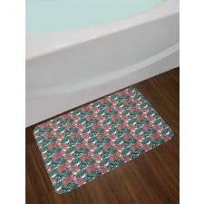 Silhouettes of Philodendron Bath Mat