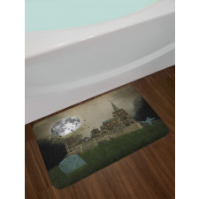 Old Village and Grave Bath Mat