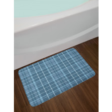 Rhythmic Rustic Checkered Bath Mat