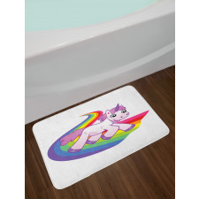 Fairy Creature Rainbow Bath Mat
