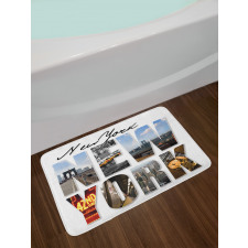 New York Collage Bath Mat