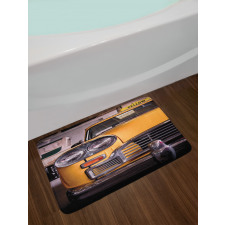 Antique Yellow Taxi Bath Mat