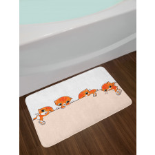 Banner with Little Kitties Bath Mat