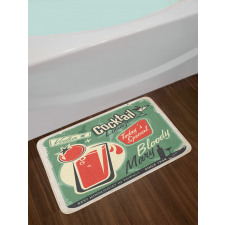 Nostalgic Bar Poster Bath Mat