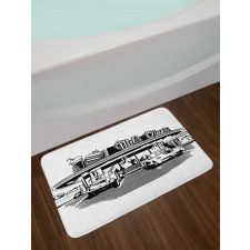 Nostalgic Retro Car Bath Mat