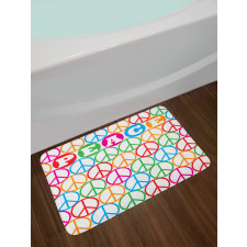 Peace Letters Bath Mat