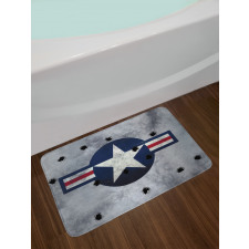 Star on Round Circle Bath Mat