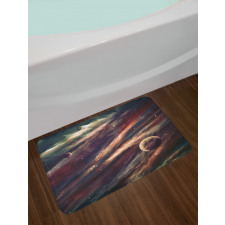 Nebula Planet Cloud Bath Mat