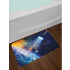 UFO on Earth Sci-Fi Bath Mat