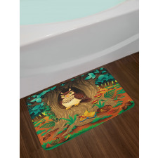 Nanny Grandma Sage Owl Bath Mat