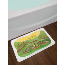 Garden of Fruits Vegetables Bath Mat