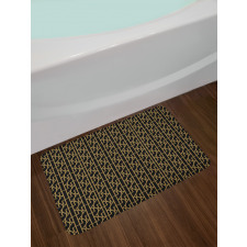 Zigzags Streaks Graphic Bath Mat