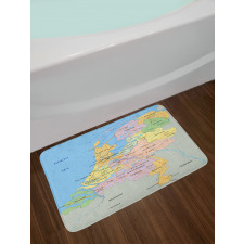 Map of Surrounded Regions Bath Mat