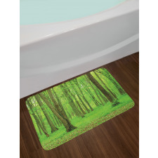 Forest in a Sunny Day Bath Mat