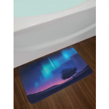 Aurora Borealis Tree Bath Mat