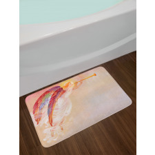 Flask Wings Theme Bath Mat