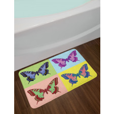 Pop Art Swallowtail Bath Mat