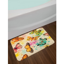 Murky Grungy Butterfly Bath Mat