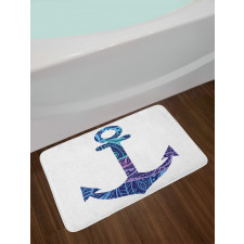 Anchor Image Sea Marine Bath Mat