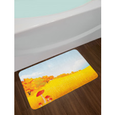 Fall Landscape Meadow Bath Mat