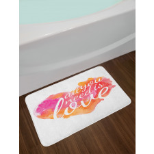 Watercolor Splash Bath Mat