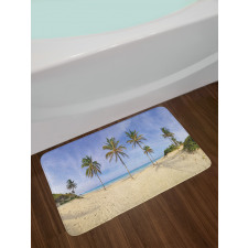 Cuban Beach Panorama Bath Mat