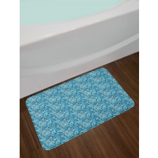 Flower Like Elements Bath Mat