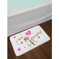 This is Friendship Horse Bird Bath Mat