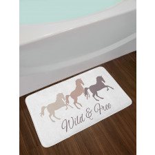 Wild and Free Animal Running Bath Mat