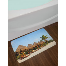 Playa Del Carmen Beach Image Bath Mat